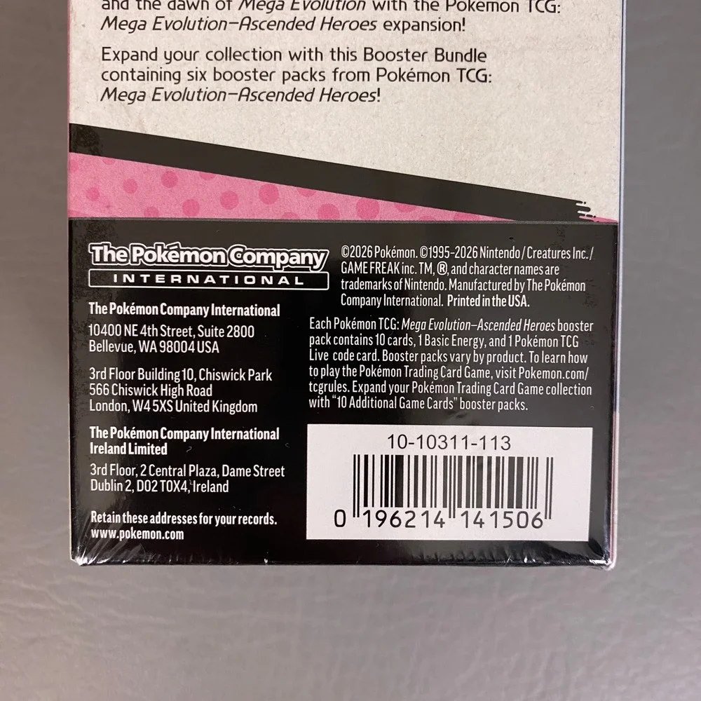 Pokemon TCG Scarlet & Violet Mega Evolution Ascended Heroes Booster Bundle NEW